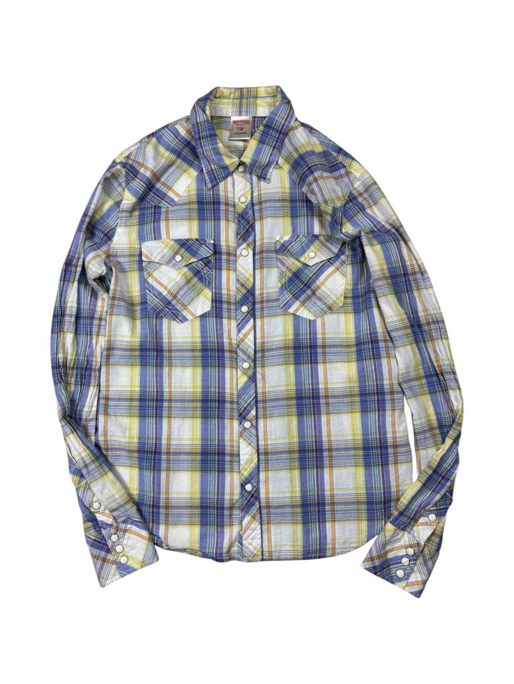 True Religion Y2K Plaid Pearl Snap Western Shirt